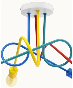 LED Detský prisadený luster OXFORD 4xE27/10W/230V