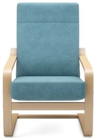 Fínske kreslo tyrkysové BAKU