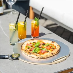 MI Kameň na pizzu s hliníkovým podnosom