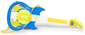 Hudobná sada mikrofón, elektrická gitara, stojany, mp3, modrá
