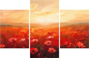 Obraz - Pole vlčích makov (90x60 cm)