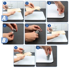 Kryty na sporák v súprave 2 ks z tvrdeného skla 30x52 cm - Maximex