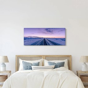Obraz cesty v zime (120x50 cm)