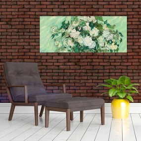 Obraz - Vincent van Gogh, Roses, reprodukcia (120x50 cm)