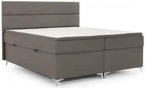 Posteľ Boxspring Amadeus 200x180, tm. hnedá (koženka - bao 12)