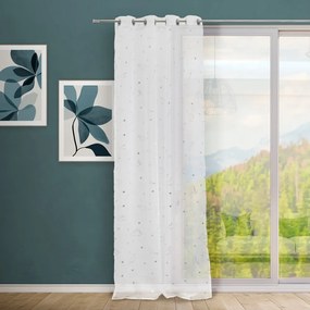 Biela/v striebornej farbe záclona 140x260 cm Dinos – Casa Selección