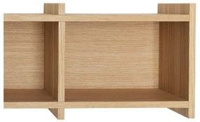 Poschodová polica v dekore duba v prírodnej farbe 80 cm Focal – Hübsch