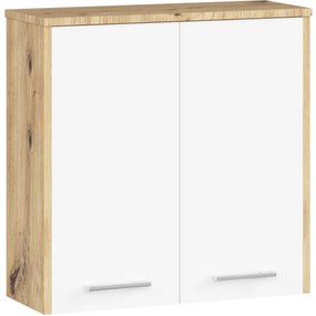 Kúpeľňová skrinka FIN W 60 cm 2D dub artisan / biela