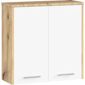 Kúpeľňová skrinka FIN W 60 cm 2D dub artisan / biela