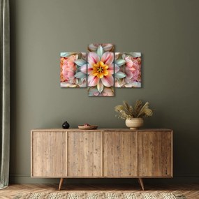 Obraz - Kaleidoskopický kvet (90x60 cm)