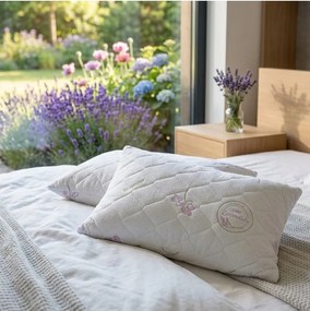 Vankúš 50x70 prešívaný antialergický Lavender EMI 1+1 ZADARMO