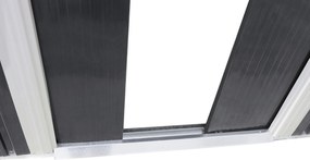 Záhradný domček BestBerg BBSH-1208A / 10,1 m² / 389 x 260 x 202 cm / antracitová/biela