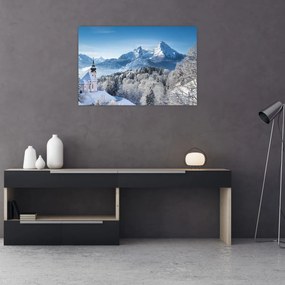 Obraz - Váhľad na zimnú krajinu (90x60 cm)