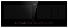Klarstein Masterzone 90 Slim Flex, indukčná varná doska, max. 7200 W, vstavaná, 4 zóny, 2 Flex zóny, technológia ThermoBoost, Smart Flex
