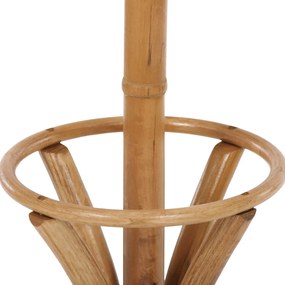 Drevený stojanový vešiak, tmavý dub, 52 x 186 cm