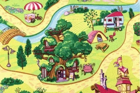 Detský metrážny koberec Candy Town