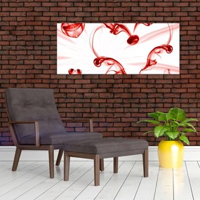 Obraz srdca z dymu (120x50 cm)