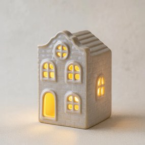 Vánoční keramická LED dekorace Larsen III bílá