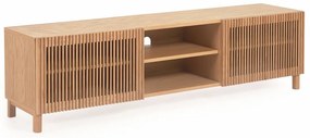TV stolík v dekore duba v prírodnej farbe 180x50 cm Beyla – Kave Home