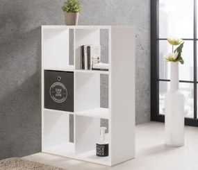 Regál Max, 3x2 priehradky, biely%