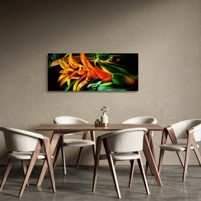 Obraz oranžovej kytice (120x50 cm)