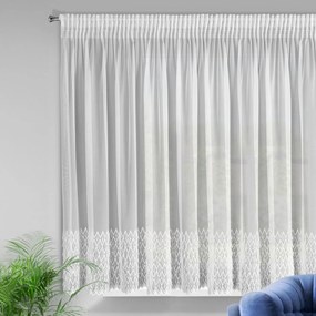 ZÁCLONA NA PÁSKE AMY 300X150 CM BIELA