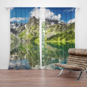 Sablio Záves Odraz hôr na jazere: 2 ks 140x250 cm