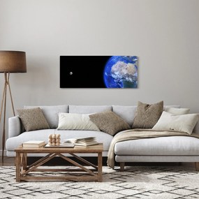 Obraz Mesiaca a Zeme (120x50 cm)