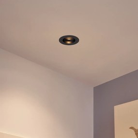 Moderné zapustené bodové svetlo tmavosivé GU10 50 mm okrúhle výkyvné - Rondoo