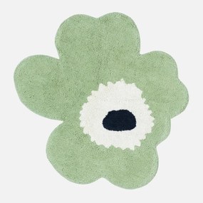 Kúpeľňová predložka Unikko 73x74, zeleno-biela