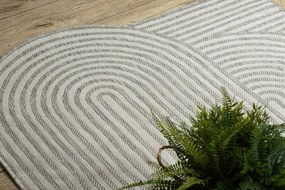 Koberec ORGANIC 2131 geometrický, krémový / sivý / naturálny