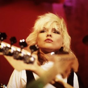 Fotografia Portrait de Deborah Harry du groupe punk americain Blondie , vers 1977.