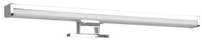 LED nástenné svietidlo v lesklej striebornej farbe (dĺžka 40 cm) Lino - Trio