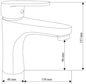 Mexen Kama vaňová sada R75, chróm - 72503R75-00