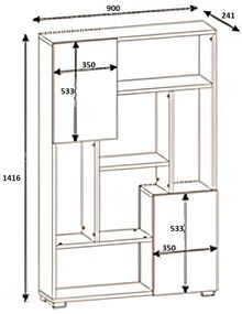 Regál Besebo (borovica atlantická) . Vlastná spoľahlivá doprava až k Vám domov. 1092981