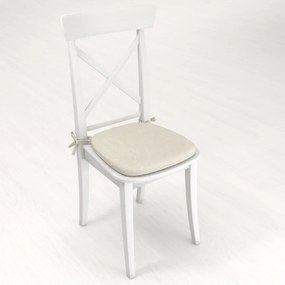 Biante Oblý podsedák BKW-207 Pieskový žíhaný - 39x37x3 cm