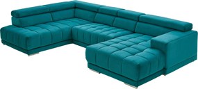 XXXLutz SEDACIA SÚPRAVA, textil, petrolejová Beldomo Speed - Sedačky - 00071100538B