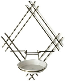 NÁSTENNÝ DRŽIAK NA KVETINÁČ EVELIN 41X31X26 CM ZLATÁ