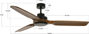 Stropný ventilátor Lucci Air Shoalhaven 142 cm 213051