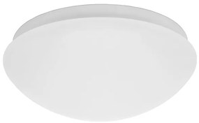 KANLUX Vonkajšie stropné osvetlenie s čidlom RIDES, 1xE27, 25W, 28cm, okrúhle, biele, IP44