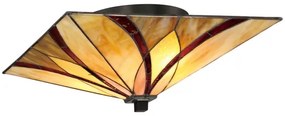 Elstead QZ-ASHEVILLE-F - Stropné svietidlo Tiffany ASHEVILLE 2xE27/60W/230V