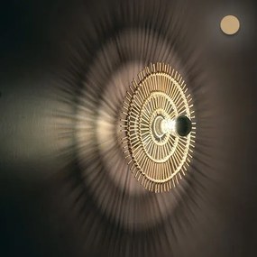 Toolight Boho, nástenné svietidlo 43cm 1xE27 APP1577-5C, prírodná hnedá, OSW-03904