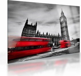 Sklenený obraz - Londýnske Houses of Parliament (70x50 cm)