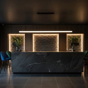 Toolight Toolight, LED stropné svietidlo 200cm, 48W, 4000K, APP1695-CP, čierna, OSW-07892