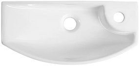 Sapho Sapho, CARLON keramické umývadlo, 45x23cm, otvor pre batériu vpravo, biela, AR458