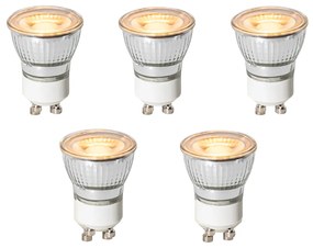 Sada 5 GU10 3-stupňových stmievateľných LED žiaroviek 35 mm 4 W 200 lm 2200 K