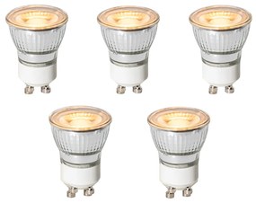 Sada 5 GU10 3-stupňových stmievateľných LED žiaroviek 35 mm 4W 200 lm 2200K
