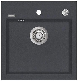 Concept DG00C50DG - Kuchynský drez CUBIS 49x51 cm granit/ tmavosivá