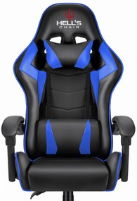 Hells Herné kreslo Hell's Chair HC-1007 Blue Black