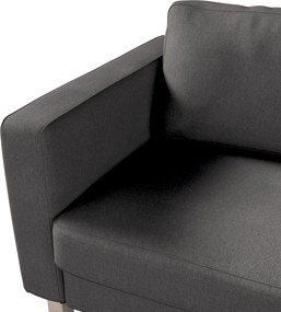 Poťah na sedačku Karlstad (nerozkladací, 3-miestny, krátky) farba produktu sivá látka zapletaná